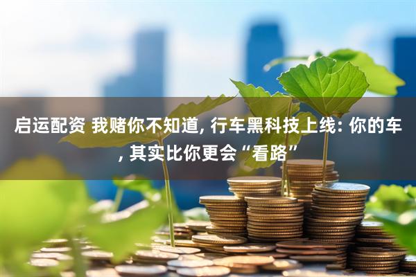 启运配资 我赌你不知道, 行车黑科技上线: 你的车, 其实比你更会“看路”