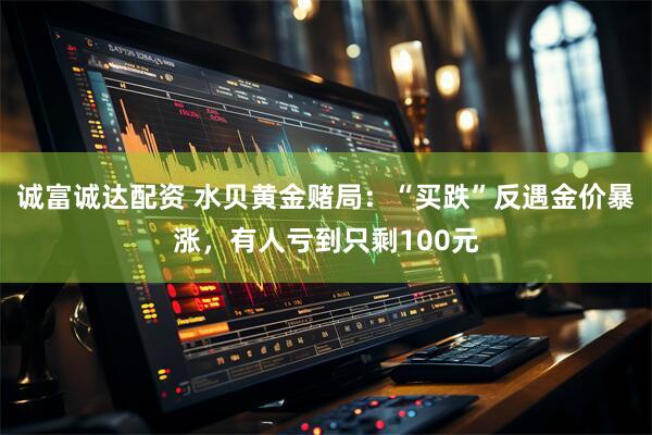 诚富诚达配资 水贝黄金赌局：“买跌”反遇金价暴涨，有人亏到只剩100元